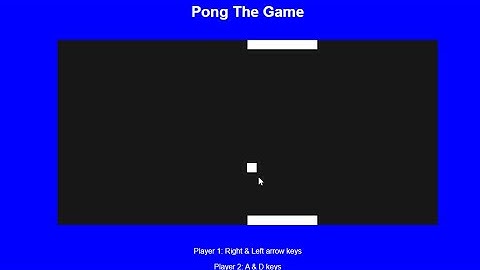 Pong The Game in jQuery