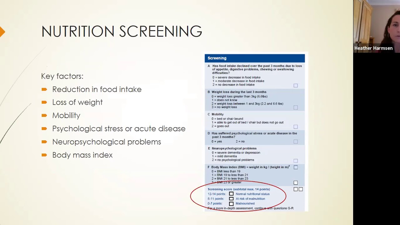 Dementia and Nutrition inar with dietitian Heather Harmse YouTube