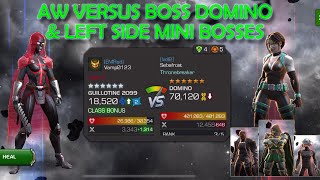 Marvel Contest of Champions - ALLIANCE WAR VERSUS BOSS DOMINO AND LEFT SIDE MINI BOSSES