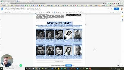 Editable Newspaper Template - Tutorial
