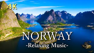 ノルウェーの息を吞むほど美しい景色【リラックス音楽】｜海外絶景＆ドローン４K映像｜Norway