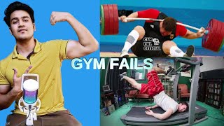 REACTION TO GYM FAILS live