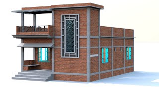 3 bedroom small single floor house design, small and simple one floor home plan by @premshomeplan