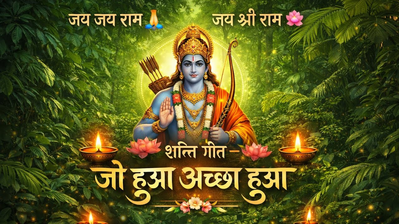 शांति गीत – जो हुआ अच्छा हुआ | Jai Jai Ram Jai Shree Ram | Peaceful Ram Bhajan