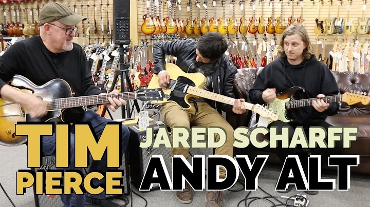 Jam Session! Tim Pierce with Jared Scharff and Andy Alt at Norman's Rare Guitars