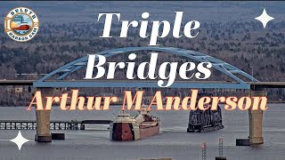 "Triple Bridges" Arthur M Anderson departed Duluth 04/20/2024