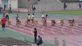 20160924群馬高校新人陸上女子100m予選17組