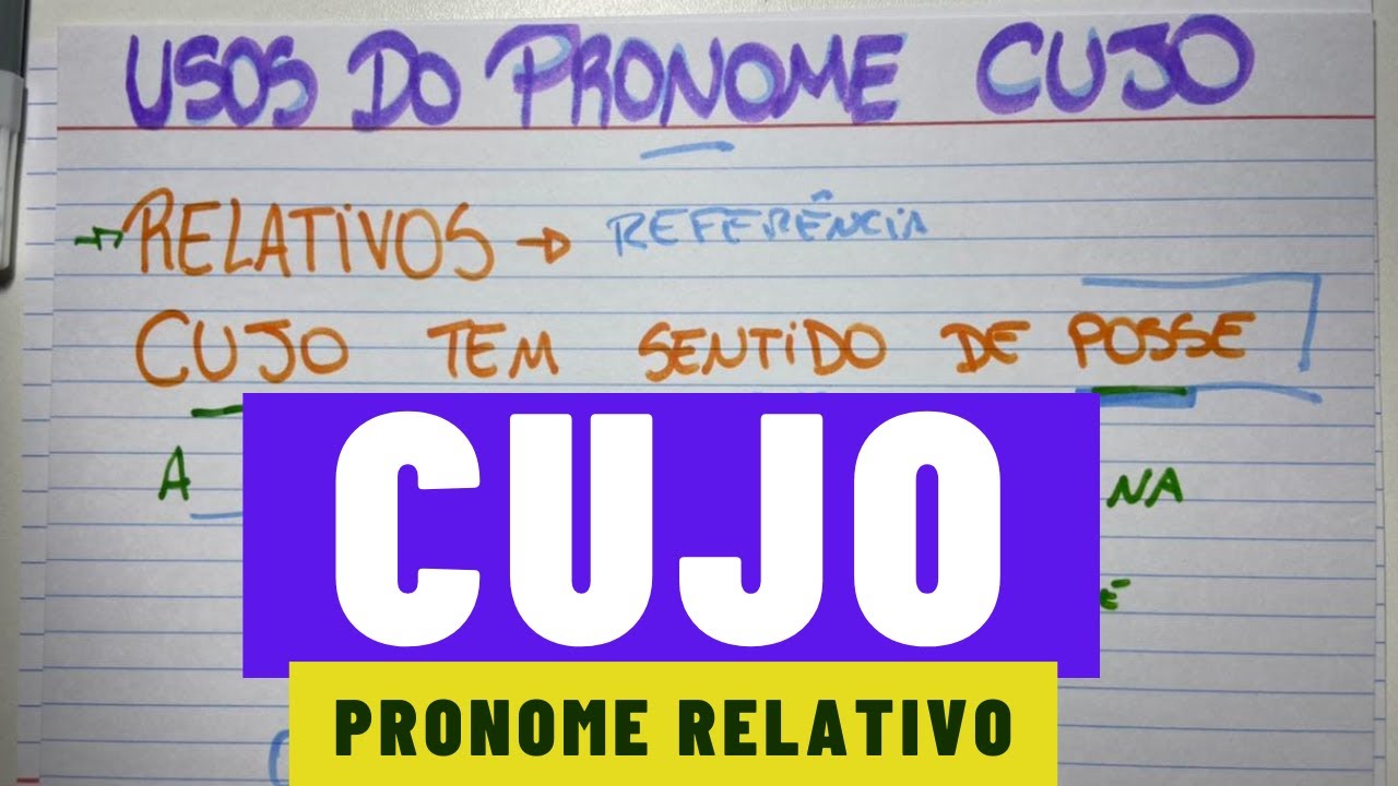 Pronomes Relativos - O Que Do Que Cujo Etc