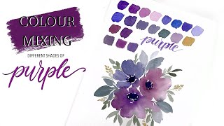 Mixing Purples  Colour Mixing Series Part 1