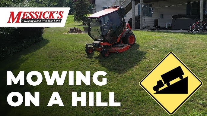 How to MOW SLOPES with a Tru Cut REEL MOWER - EASY TIPS 