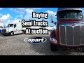 How to buy semi trucks at Copart auction