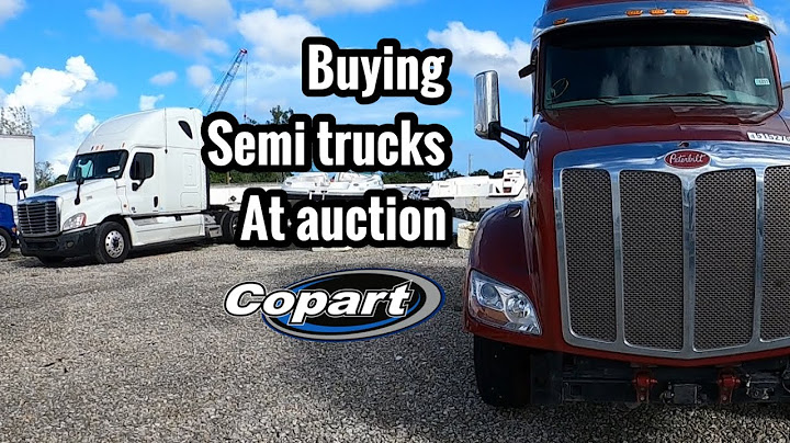 How to buy semi trucks at Copart auction