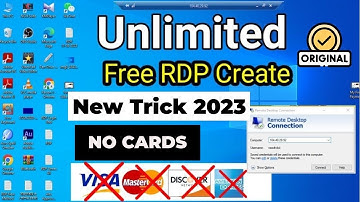 How to Create Free Rdp | New Trick 2023 | High Speed RDP | WIthout Credit/Debit #rdp