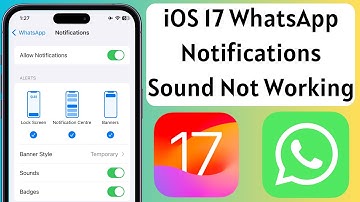 iOS 17 WhatsApp Notifications Sound Not Working After iOS 17 Update Solved