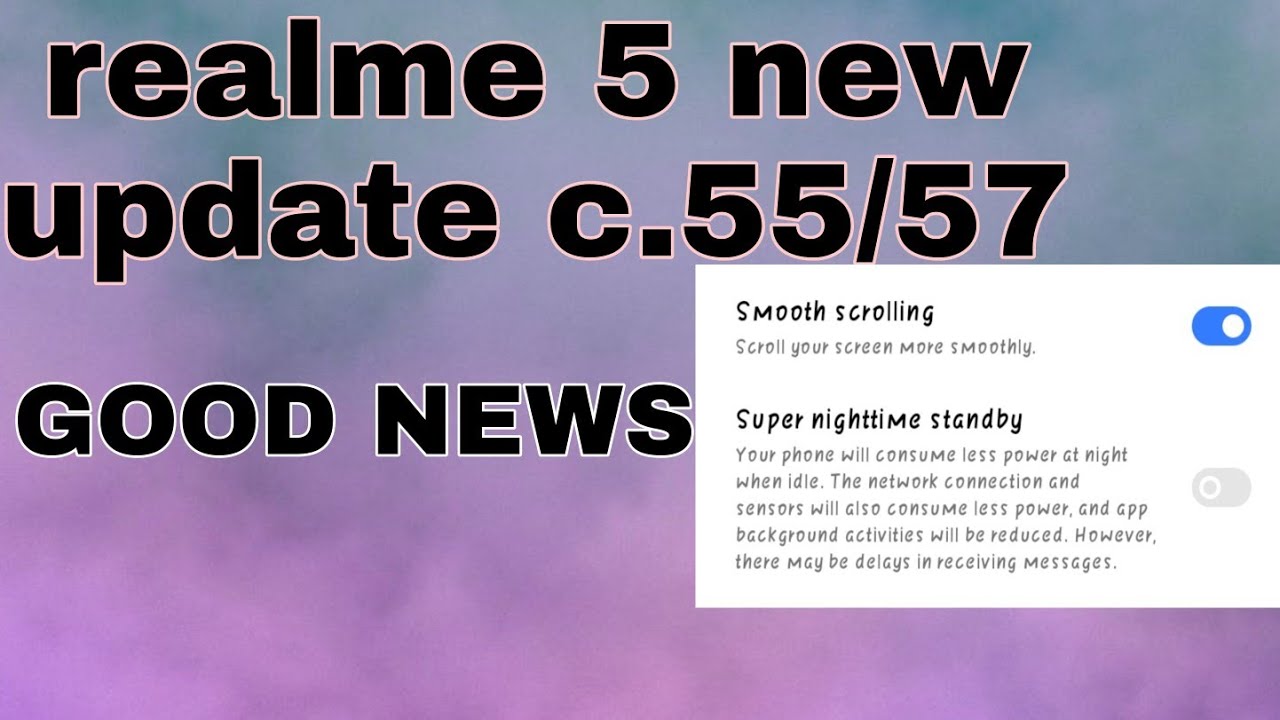 Realme 5 c.55/c.57 new update September 2020