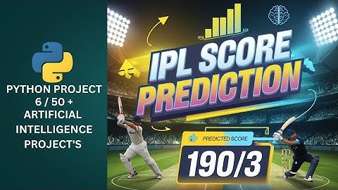 IPL Score Prediction Using Machine Learning | Random Forest Regression | Gradio UI | #ai #ml #ipl