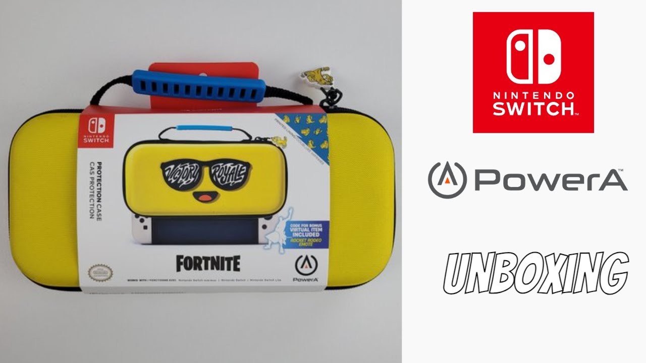 FORTNITE POWERA VICTORY ROYAL NINTENDO SWITCH PROTECTION CASE UNBOXING ...