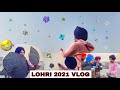 Flying kites on lohri || Lohri vlog 2021 || Patang , Manjha , big kites