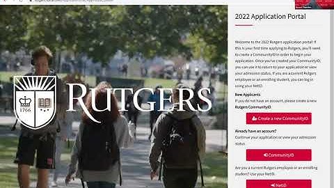 2022 Rutgers University How To Apply