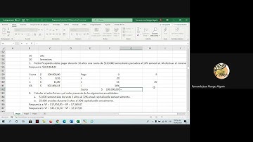 Elaborar calculos y tablas financieras en Excel - Gradientes Geometrico, creciente y decreciente.