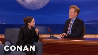 Elliot Page Tries Out His Jokes On Conan | CONAN on TBS