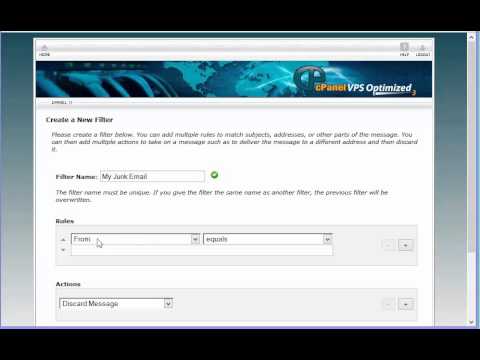 How to Create a Mail Filter in cPanel WebMail