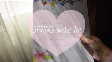 My SPRING bucket List