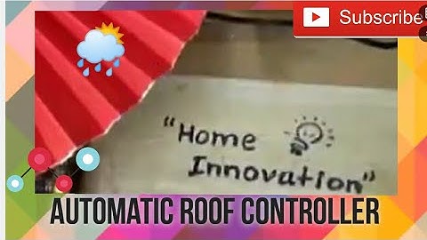 Automatic roof control ⚙️ on detecting rain💦#viralvideo