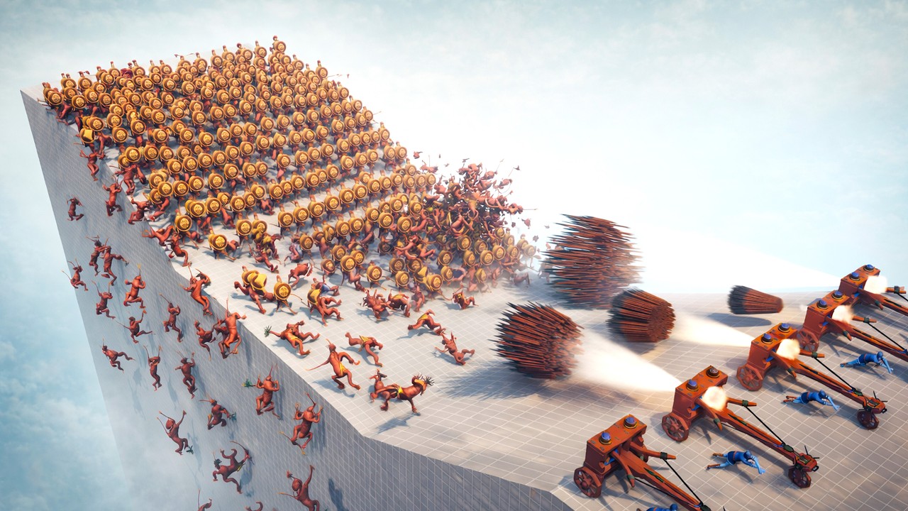 300 Royal Spartans vs 5x Every God - Totally Accurate Battle Simulator TABS