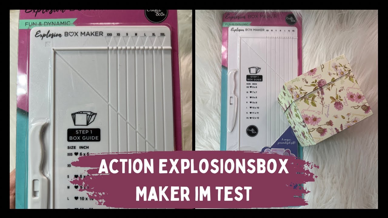 WOW 😍 Action Explosionsbox Maker Falzbrett- Test - so einfach und so schnell