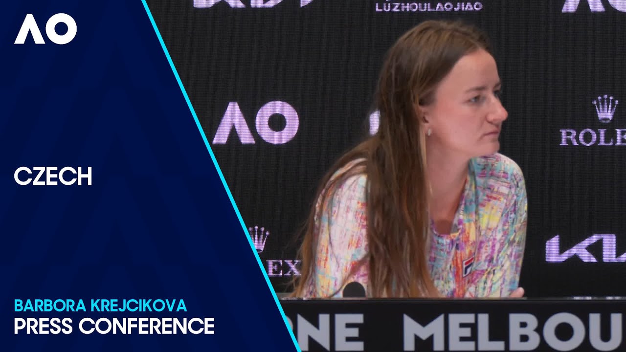 Barbora Krejcikova Press Conference v Čeština| Australian Open 2024