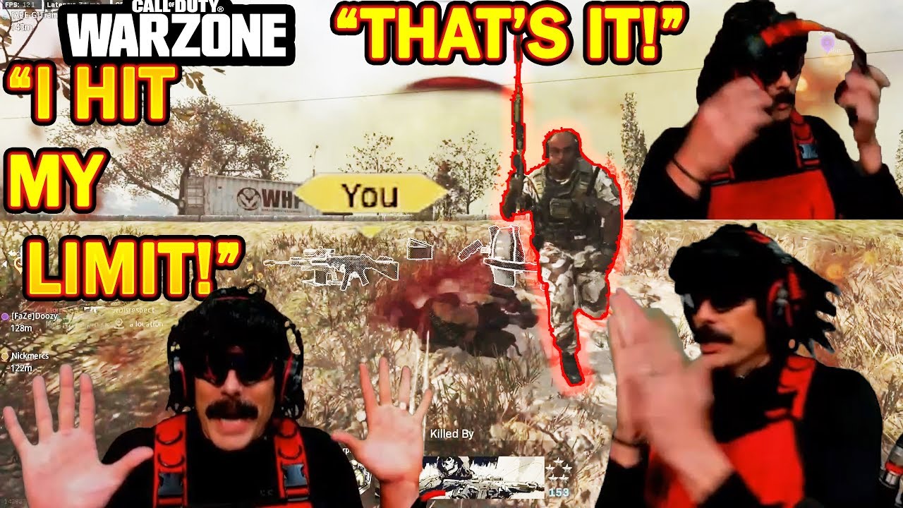 DrDisrespect HITS his LIMIT in COD Warzone! (Unplayable Lag!)