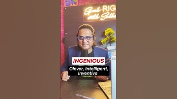 Ingenious VS Ingenuous - Which One Is Right? #speakingenglish #learnenglish