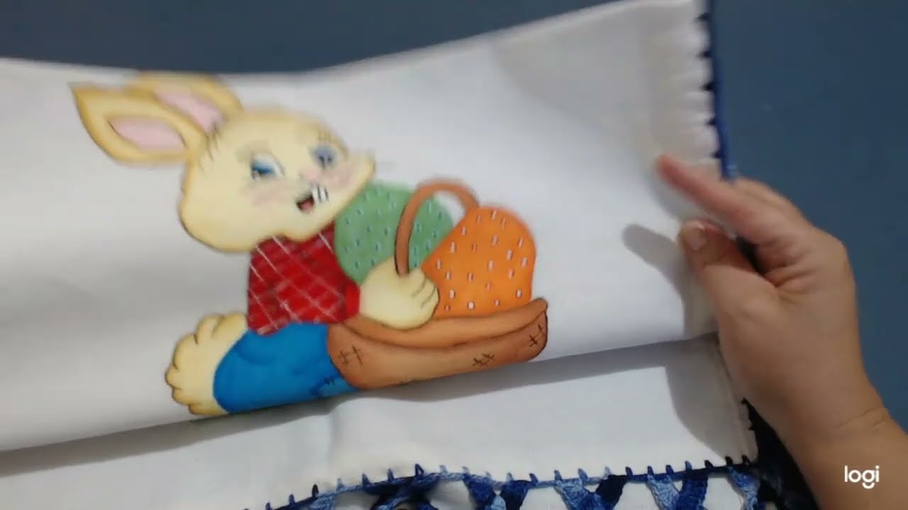 Panos de pintados com barrado de morango