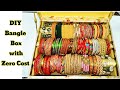 How to make Bangle Box at home / diy bangle organiser 