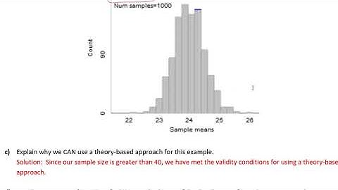 Example of theory-approach and simulation with distribution of p-hats