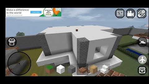 making a morden house in mini block craft 3D my first video pls like and subcribe