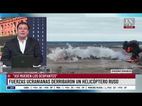 Ucrania muestra el ataque con misiles a un helicóptero: “¡Así mueren los ocupantes rusos!”