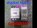 Digital timer with contactor control wiring UAE Electrical