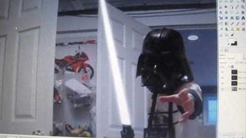 How to make a lightsaber effect on GIMP