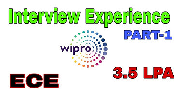 WIPRO INTERVIEW EXPERIENCE.||ECE|| ||PART-1|| ||INTERVIEW|| ||WIPRO|| ||3.5 LPA||