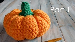 Large Crochet Pumpkin Tutorial 1
