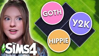 The Sims 4 but Every Room is a Different Aesthetic AND Color
