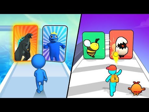 Monster Draft | Monster Evolution Run Battle / All Level Gameplay ...