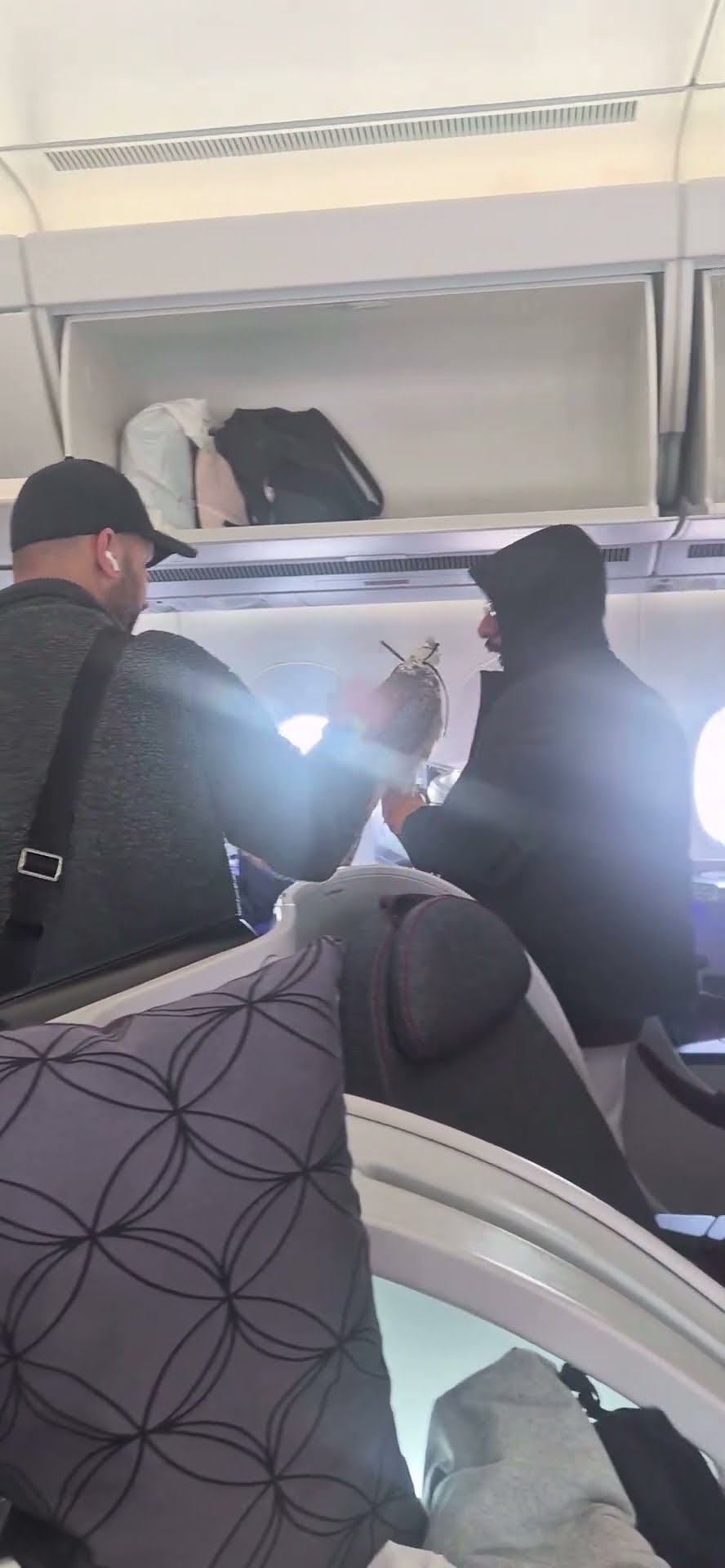 Falcons on Business Class Flight || ViralHog