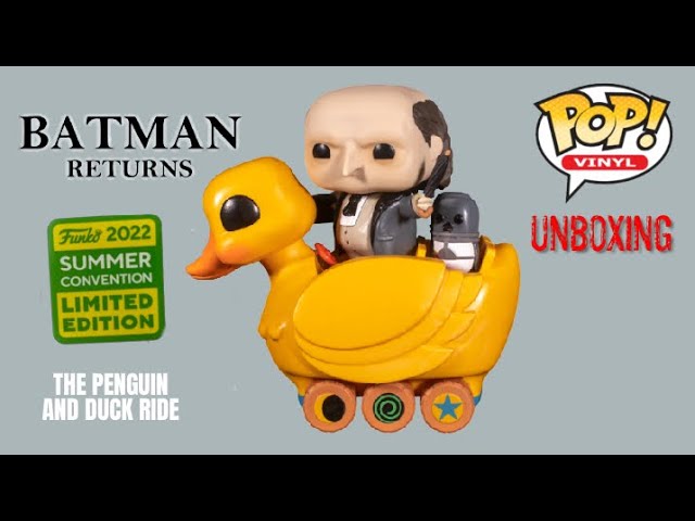 Penguin with Duck Ride SDCC Funko Pop Vinyl Rides DC Batman Returns 2022  Summer Convention Limited - YouTube