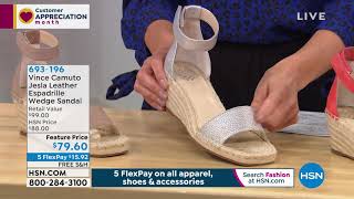 vince camuto jesla leather espadrille wedge sandal