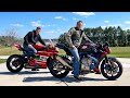 Dad Rides My 2024 BMW M1000R for the First Time!!!