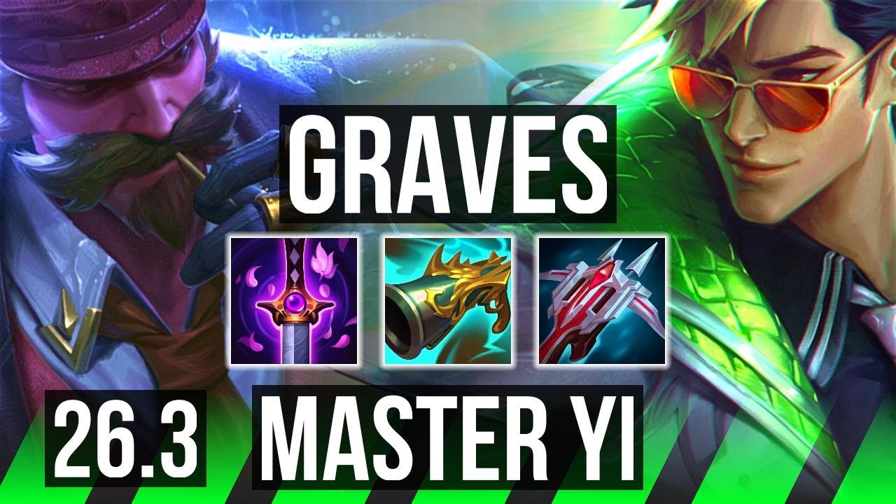 GRAVES vs MASTER YI (JGL) | NA Grandmaster | 26.3