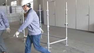 How to install cuplock scaffolding assembly